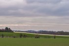 Blick vom Rand der Fläche nach Südosten, am Horizont Windpark in Linnich (Entfernung ca. 3,5 km)